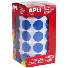 Photo Gommettes adhésives rondes - 20 mm - Bleu AGIPA