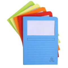 Photo Chemise à fenêtre avec soufflet - Assortiment EXACOMPTA Super 50550E