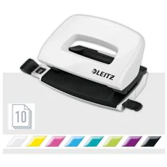 Photo LEITZ : Perforateur 10 feuillets - Blanc - 5060-10-01  Wow Nexxt 5060