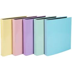 Photo Classeur rigide à 4 anneaux en D - Dos 40 mm - Assortiment EXACOMPTA Aquarel Image