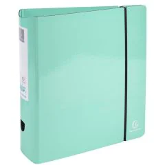 Photo Classeur à levier pour A4 - Dos Rond 80 mm - Vert Pastel EXACOMPTA Aquarel 