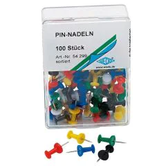 Photo Boite de 100 punaises - Assortiment : WEDO image
