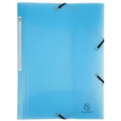 Photo Chemise A4 à élastiques en PP - Bleu EXACOMPTA Chromaline Pastel