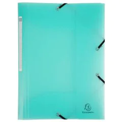 Photo Chemise A4 à élastiques en PP - Vert EXACOMPTA Chromaline Pastel