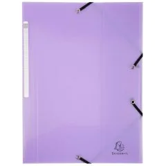 Photo Chemise A4 à élastiques en PP - Mauve EXACOMPTA Chromaline Pastel