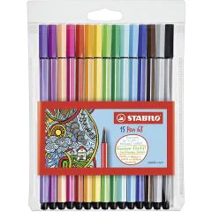 Photo STABILO : Lot de 20 stylos-feutres - Pen 68 6820/PL