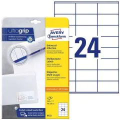 Photo Étiquettes adhésives - 70 x 36 mm - Blanc AVERY Office and Home