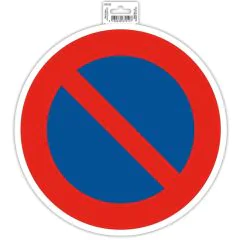 Photo Panneau adhésif - Interdiction de stationner - Rouge EXACOMPTA