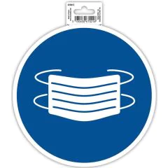 Photo Panneau adhésif - Masque obligatoire - Bleu EXACOMPTA