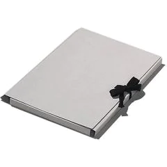 Photo Carton à dessin à ruban - A4 - Gris FOLIA Exemple