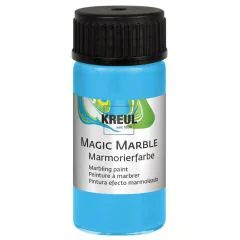 Photo KREUL : Peinture à marbrer Magic Marble - 20 ml - Flacon bleu clair 