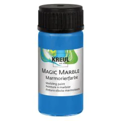 Photo KREUL : Peinture à marbrer Magic Marble - 20 ml - Flacon bleu 