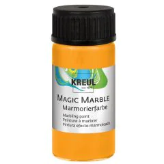 Photo Peinture à marbrer Magic Marble - 20 ml - Orange néon KREUL