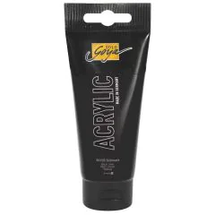 Photo Peinture acrylique Noir Tube de 100 ml : KREUL Solo Goya Acrylic 84126