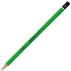 Photo BIC : Crayon graphite laqué en vert 6B - Critérium 550 - 857593