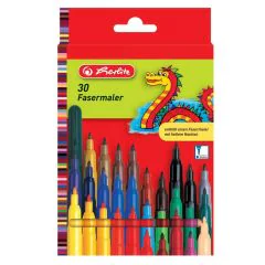 Photo Lot de 30 feutres - Assortiment de couleurs : HERLITZ  8649311