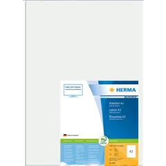 Photo Étiquettes adhésives blanches - 297 x 420 mm : HERMA Premium Lot de 100 Image