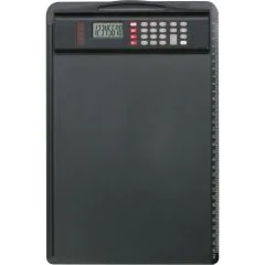 Photo ALASSIO : Porte-bloc A4 avec calculatrice - Noir 85 Exemple