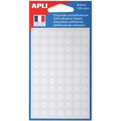 Photo Pastilles adhésives 8 mm - Blanc AGIPA 111830