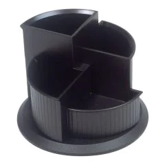 Photo Pot à crayons rotatif - Linear - Noir : HELIT H6390595