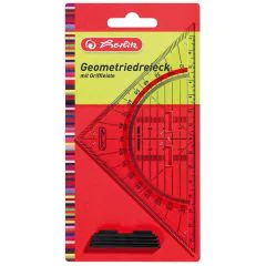 Equerre géométrique avec poignée - Hypoténuse de 160 mm HERLITZ Image