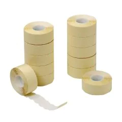 Photo Lot de 12 rouleaux de 1200 étiquettes pour affichages du prix : HERLITZ  1605328