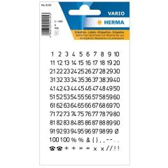 Photo Etiquettes de chiffres noirs autocollants - 5 mm 4155 HERMA