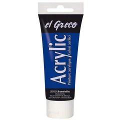 Peinture acrylique EL Greco - 75 ml - Bleu ultramarine KREUL Image