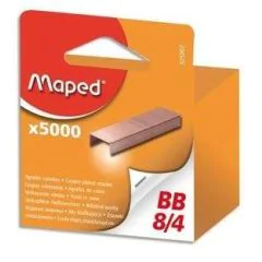 Photo MAPED : Boite de 5000 agrafes cuivrées - BB 8/4 - 325202 8