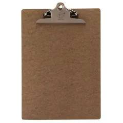 Photo Porte-bloc A4 en bois - 230 x 330 mm - Marron SECURIT