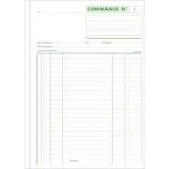 Bon de COMMANDE - Carnet autocopiant Dupli A4 : EXACOMPTA 13108E