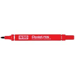 PENTEL : Marqueur permanent N50 - Rouge - N50-BE