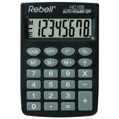 Photo Calculatrice de poche - 8 chiffres REBELL HC 108