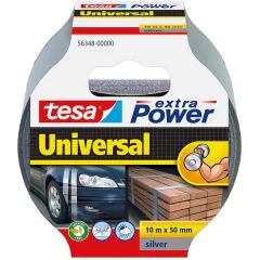 Photo TESA 00000-06 : Ruban adhésif universel extra Power - étanche intérieur extérieur - Argent - 50 mm x 10 m