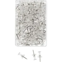 Photo WEDO : Boite de 100 punaises - Transparent - 54249