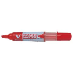 Photo Marqueur pointe biseautée 2,2 - 5,2 mm - Rouge : PILOT V BOARD MASTER 