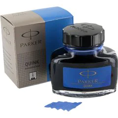 Photo PARKER : Encre de chine lavable Quink -  Bleu royal