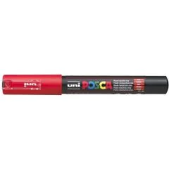Marqueur peinture Posca PC 1MC - Rouge : UNI-BALL photo