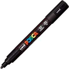 Marqueur peinture Posca PC 5M - Noir : UNI-BALL photo