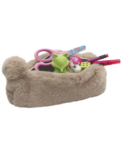 Photo Trousse pour stylos en peluche - Marron WEDO Fluffy