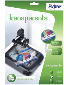 Photo Film Transparent pour rétroprojecteur - A4 AVERY 2503