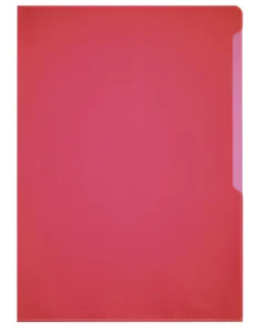 Photo DURABLE : Lot de  100 pochettes à coins A4 - Rouge - 2337-03