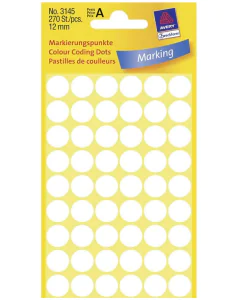Photo Pastilles adhésives 12 mm - Blanc AVERY