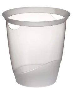 Photo DURABLE : Corbeille à papier Trend 16 litres - Transparent - 1701710400
