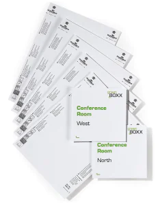 photo DURABLE 4852-02 : Lot de 20 étiquettes pour plaque de porte - 149 x 148,5 mm