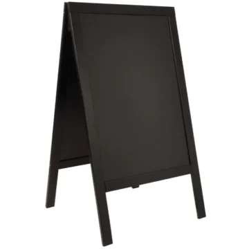 Photo Panneau extérieur noir inscriptible - 700 x 1250 mm - Noir SECURIT Woody