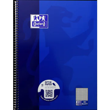 Photo OXFORD : Cahier à spirale - 160 pages quadrillées A4+ 100050358
