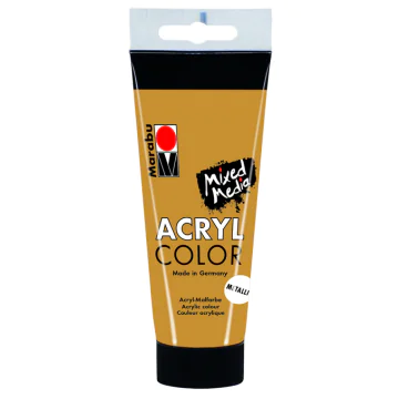 Photo Peinture acrylique mat Or - MARABU AcrylColor  de 100 ml