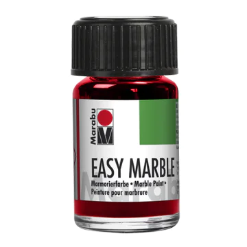 Photo MARABU : Peinture pour marbrure - 15 ml - Rouge Cerise 13050039031