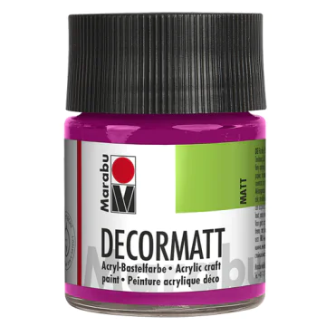 Photo 14010005014 MARABU : Peinture acrylique Decormatt - 50 ml - Magenta